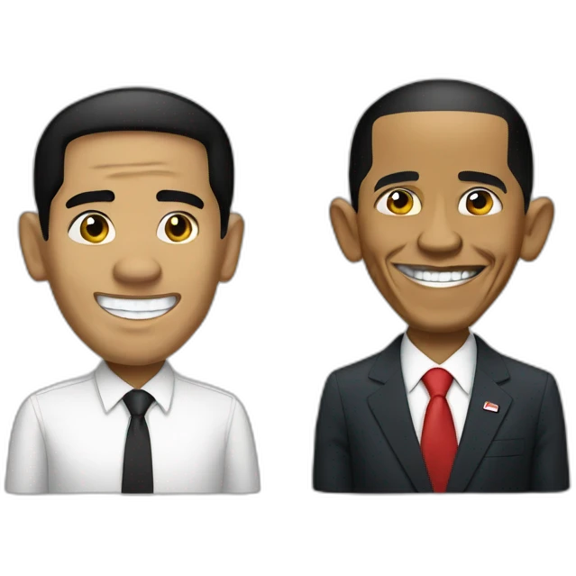 obama with jokowi emoji