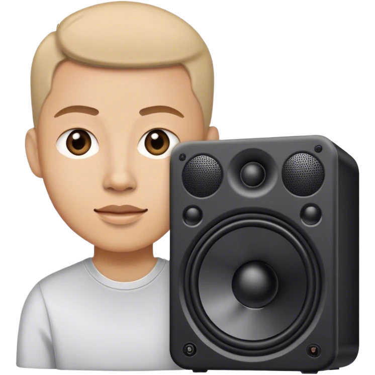 Person with music speaker  emoji