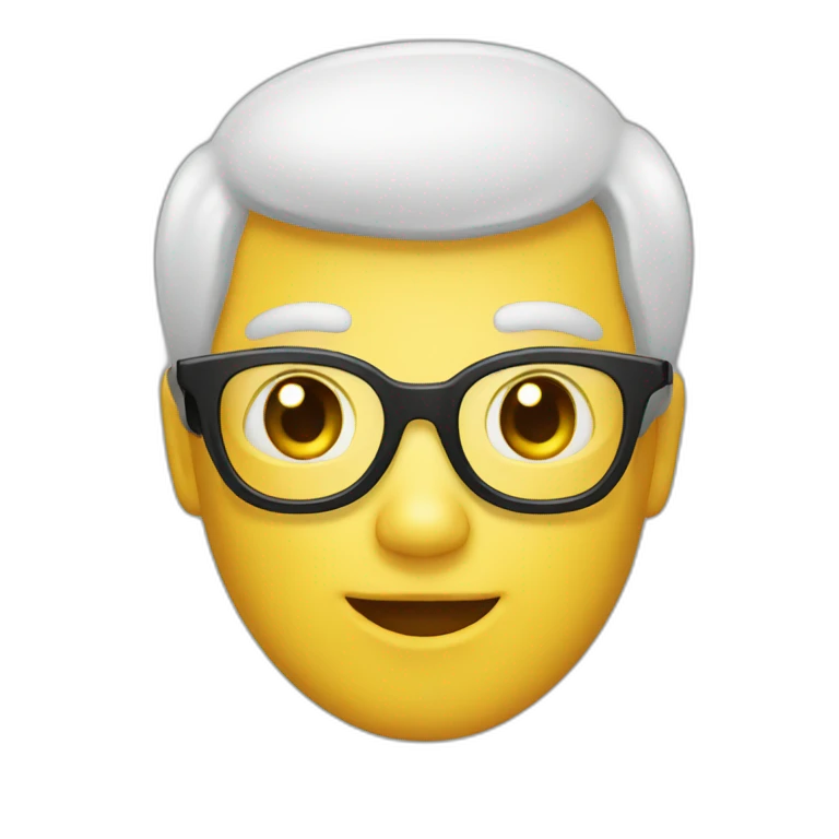 Chat a lunette emoji