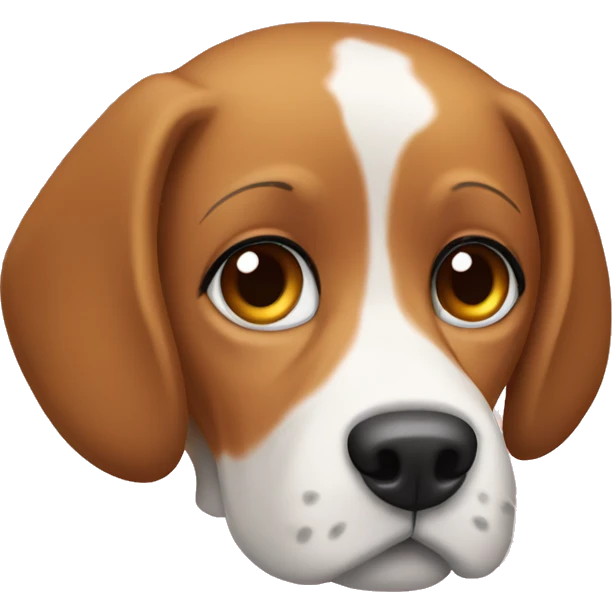 Beagle dog girl emoji