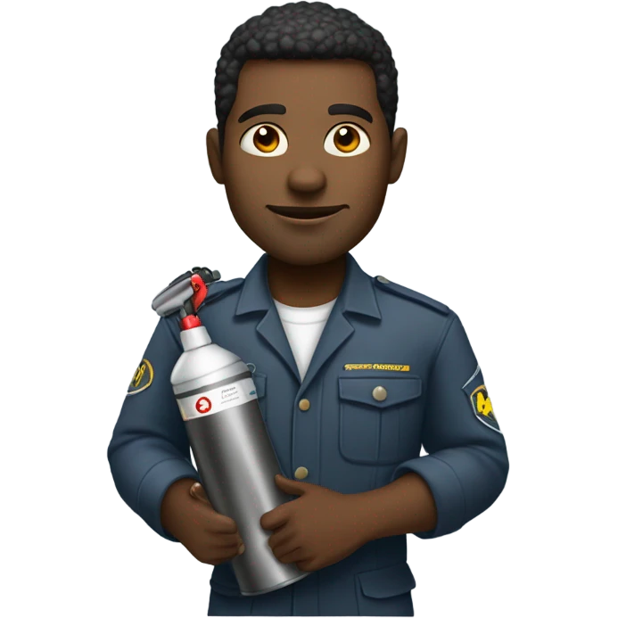 black man pest control home service  emoji