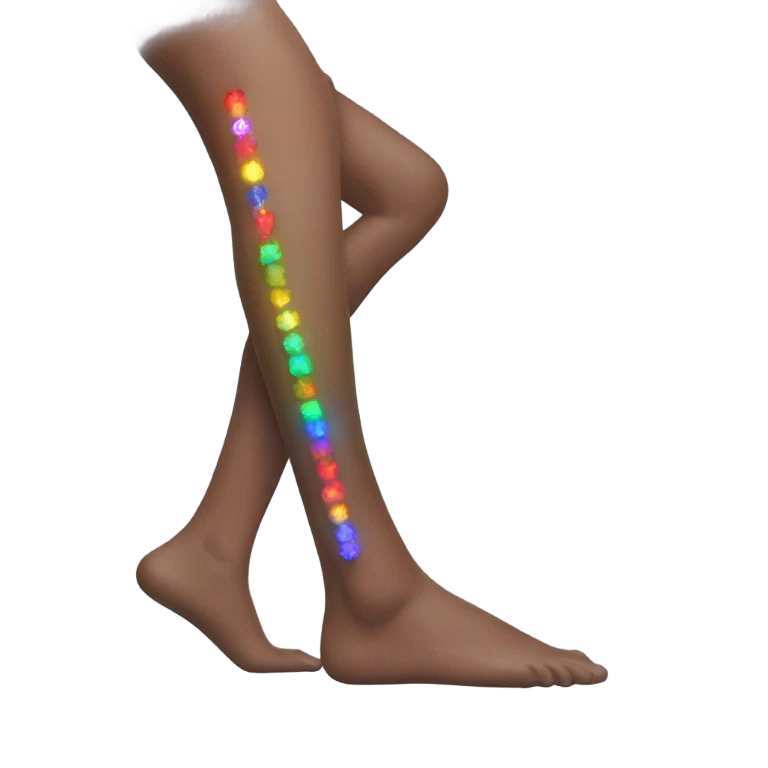 Aesthetic leg with led lights  emoji