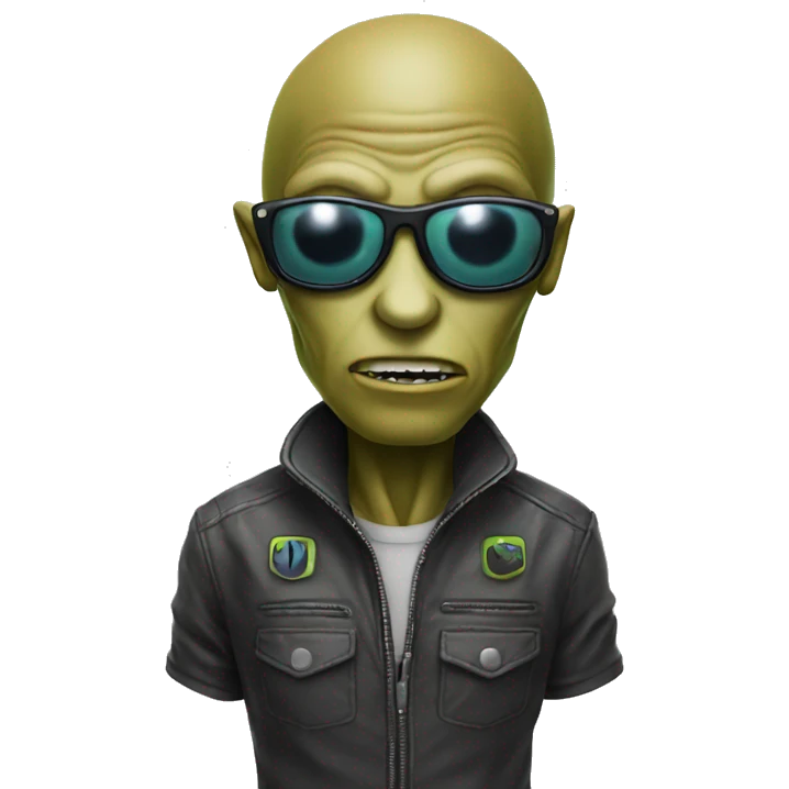 alien with sunglasses emoji