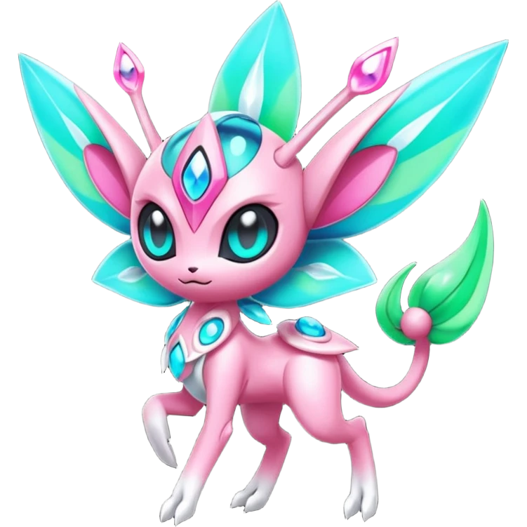 Futuristic Meloetta-Celebi-Fionbri-Protogen-Pokémon-Digimon-Fakémon-fusion-hybrid-creature emoji