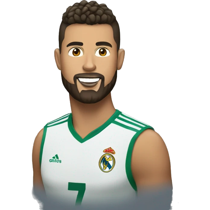 Ronaldo with a barbe emoji