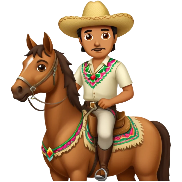 Drunk Mexican on a horse emoji