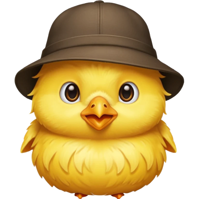Chick in a hat emoji