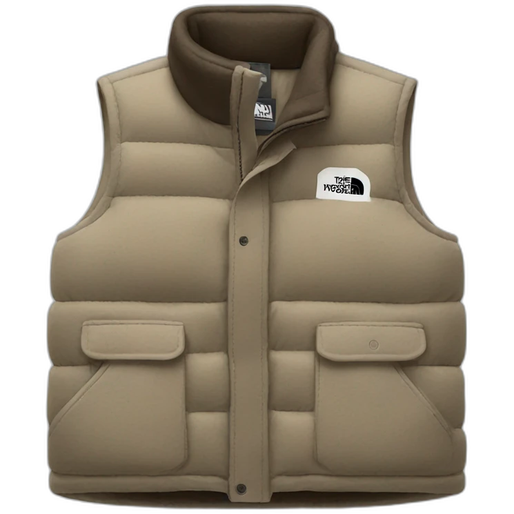 northface wool sleeveless vest emoji