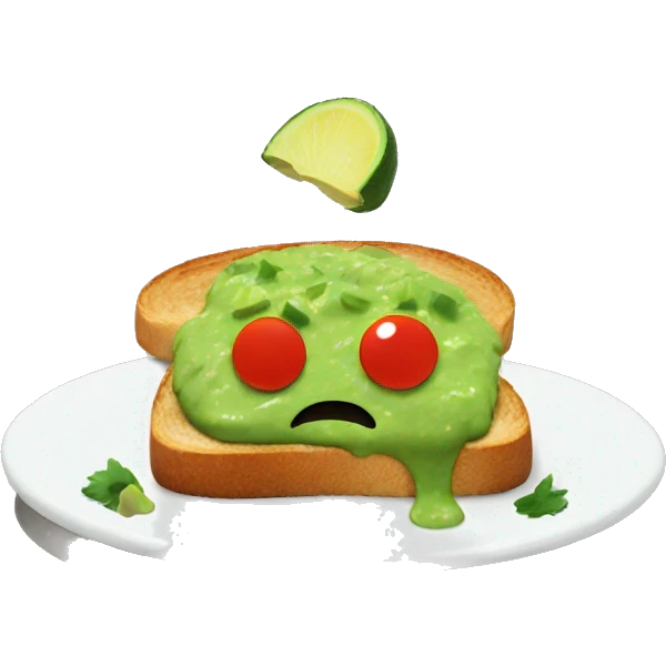 Guacamole on toast emoji