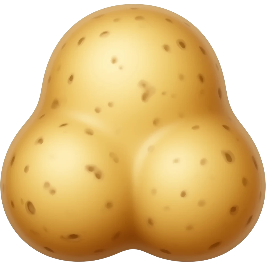 Potato with a big booty looking back at the camera emoji