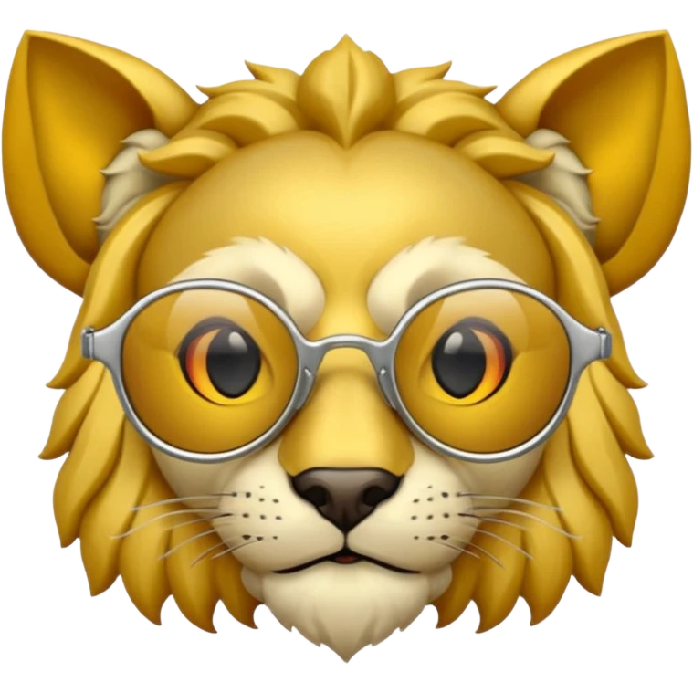 León con lentes Oakley Juliet emoji