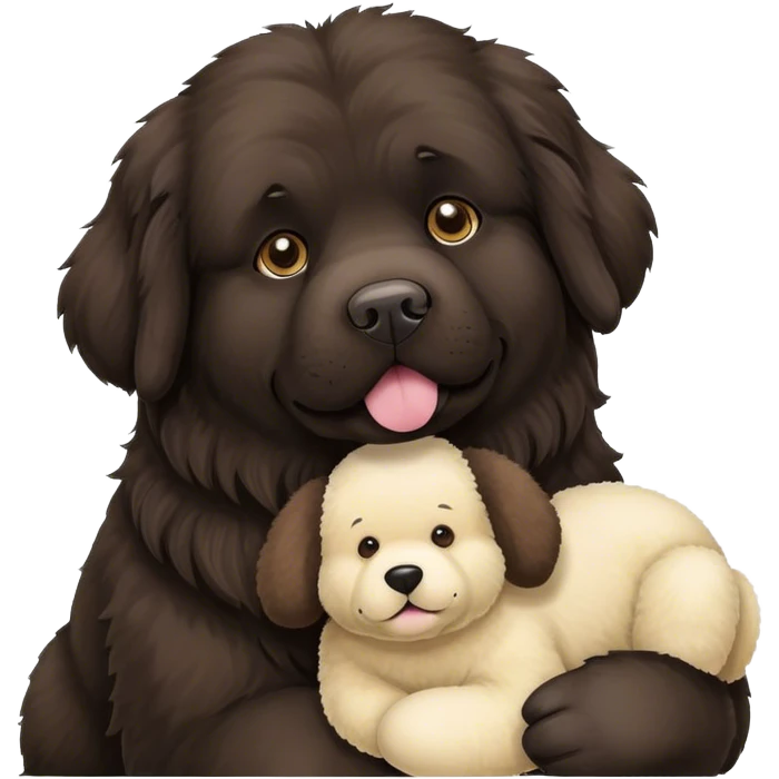 Stuffed animal and Newfoundland  emoji