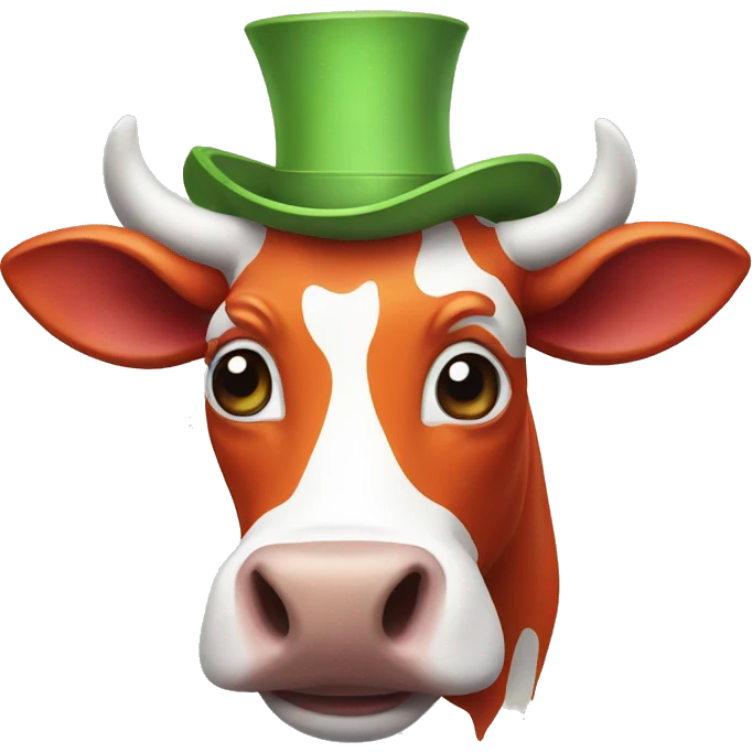 Clown cow emoji