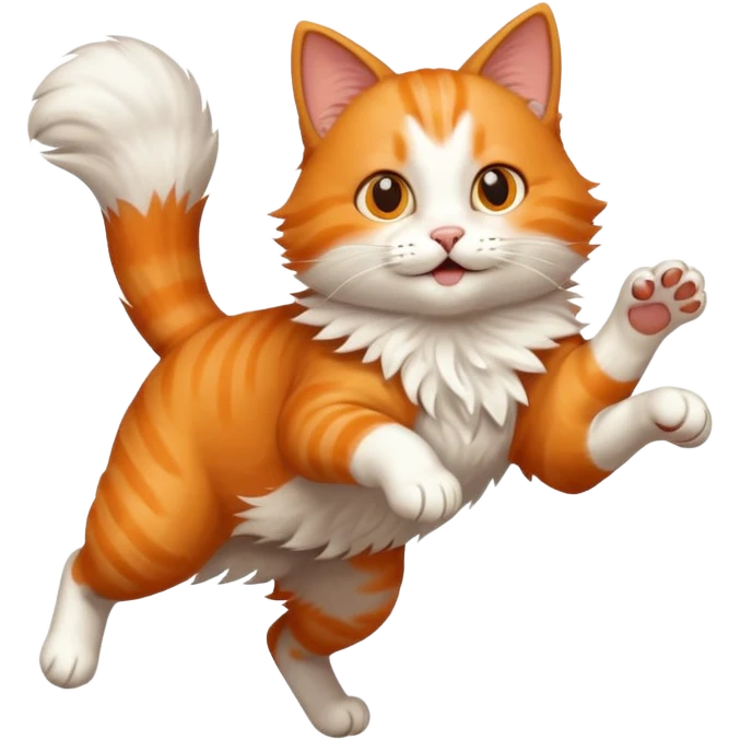 Un chat qui saut emoji