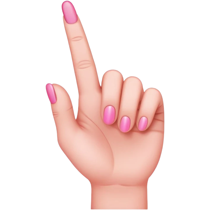 Pink middle finger  emoji
