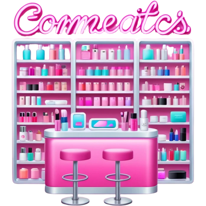 pink beauty store emoji