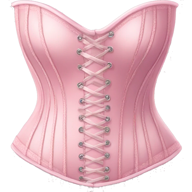 Pastel pink corset  emoji