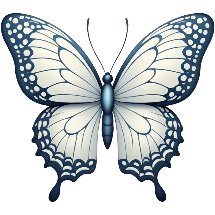 White butterfly  emoji