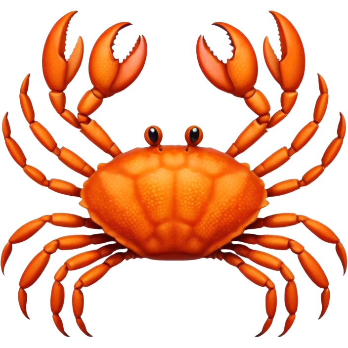A crab with a total of eight legs emoji