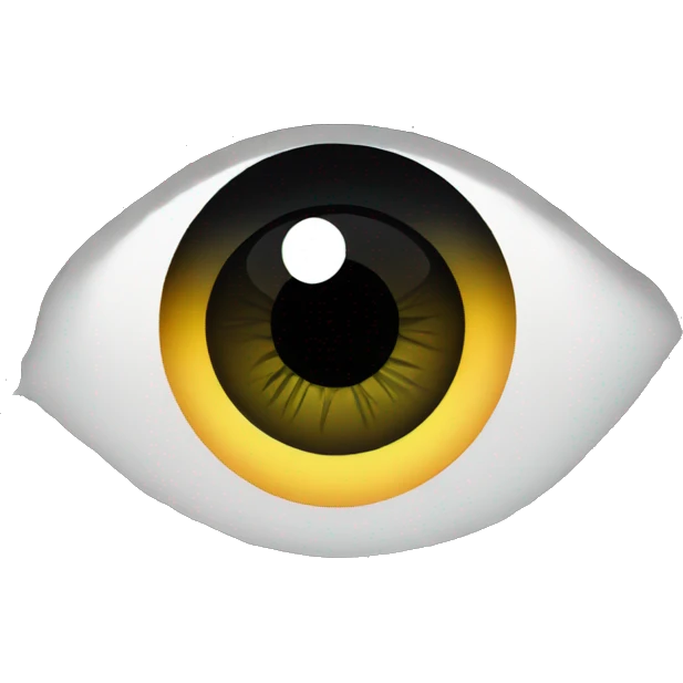 Black glittery eye emoji