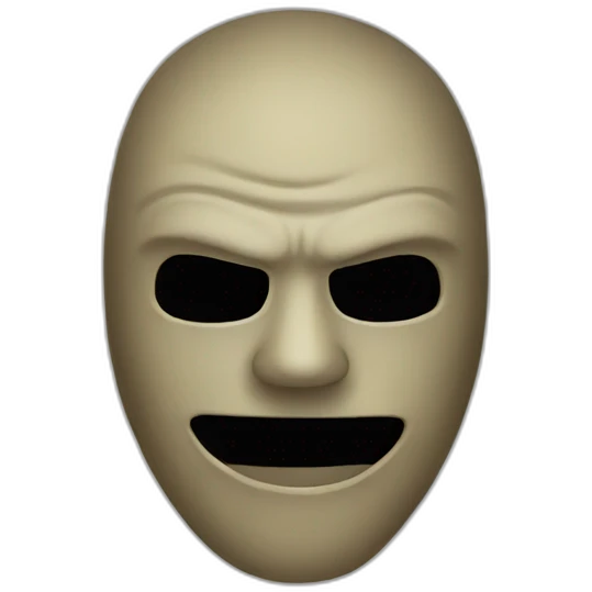 scary mask emoji