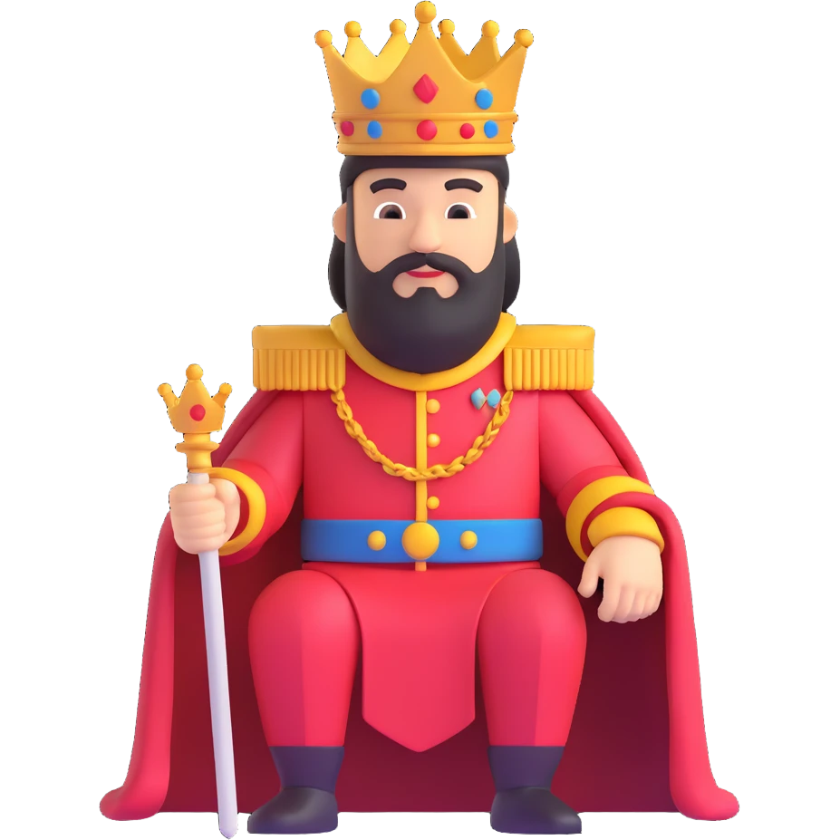 The sinister king emoji