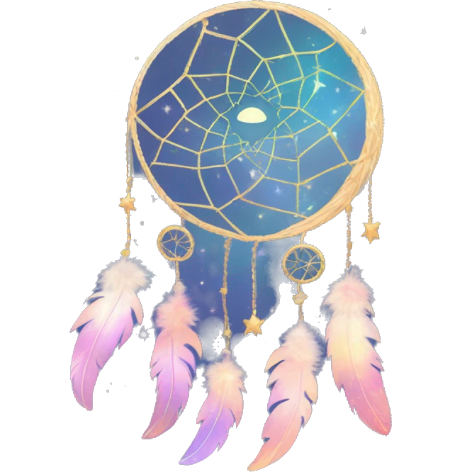 Sparkly moon-and-stars-galaxy-dreamcatcher emoji
