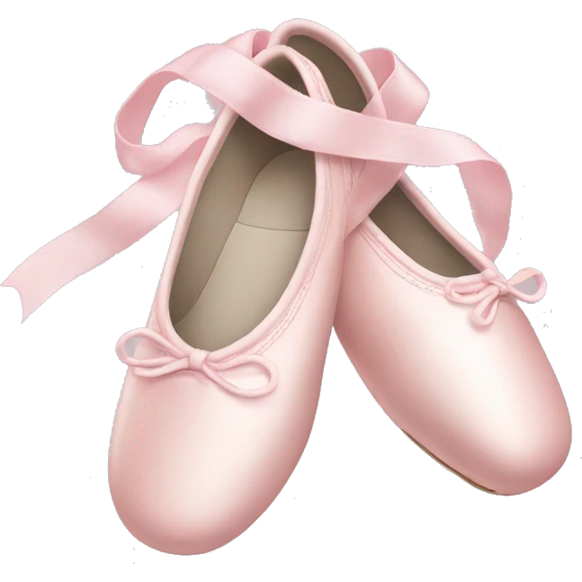 Pale pink ballet shoes emoji