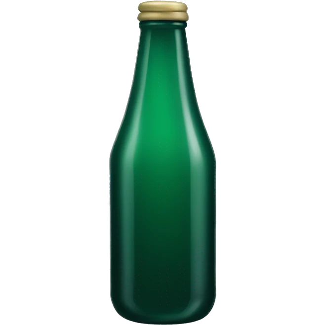 Dark green bottle emoji