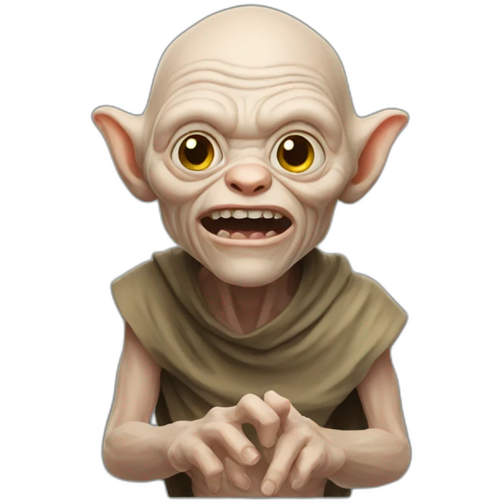 Golum with ring emoji