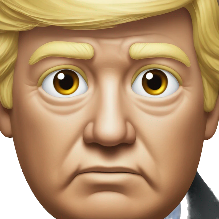 TRUMP photorealistic serious emoji