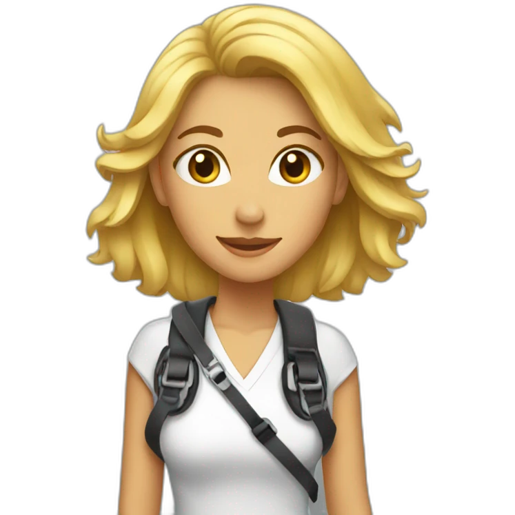 Woman leash emoji