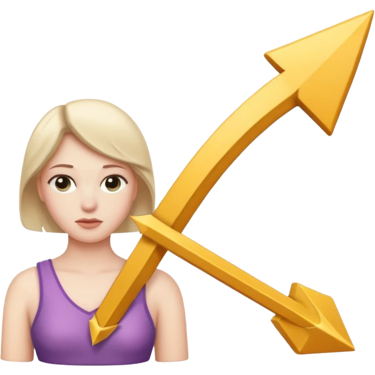 The male symbol but the male arrow is bent/curved downwards, and there is a female stem too so its like a sissy icon (a sissy/feminine boy icon), for sissy boys, sissy girls emoji