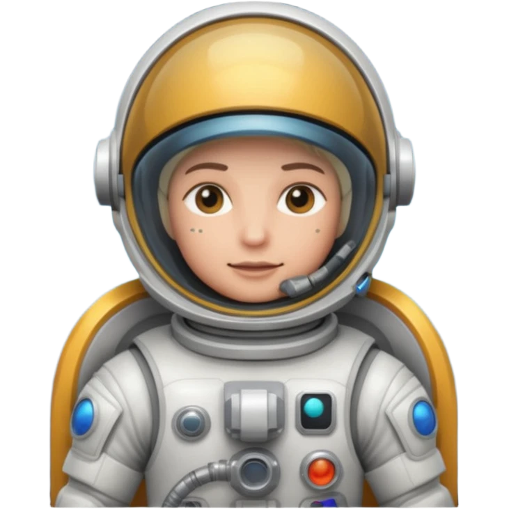 Make a astronaut with a raygun emoji