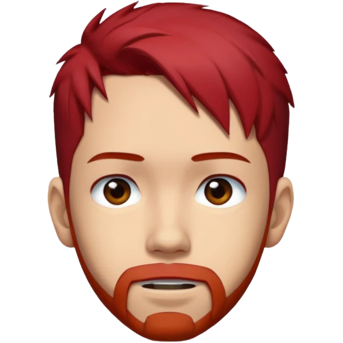 Mike Shinoda with red hair emoji