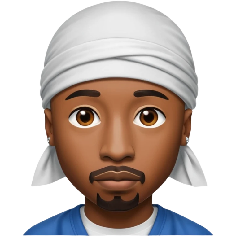 2Pac only face and durage emoji