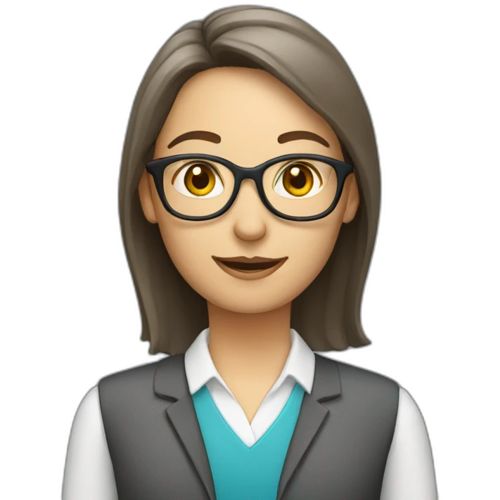 modern primary school teacher emoji