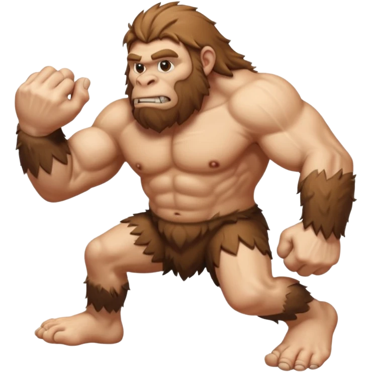 Can you make a emoji of a Neanderthal  with his knuckles dragging on the ground? emoji