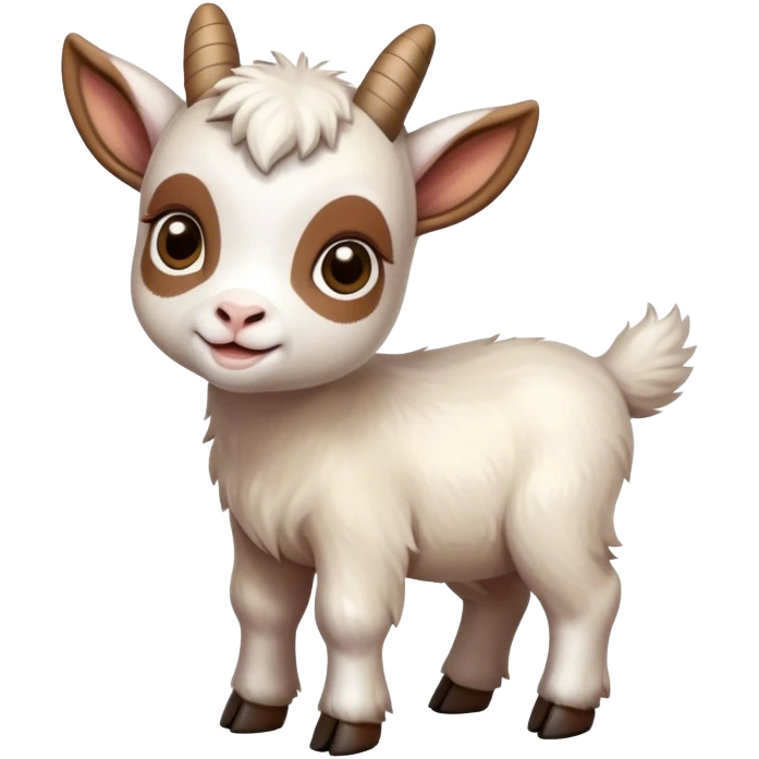 Baby goat on farm emoji