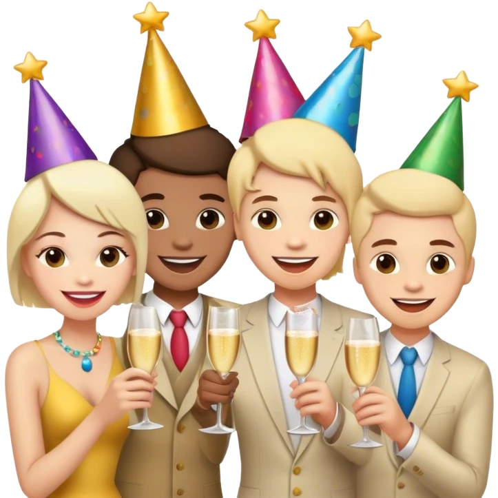 happy moment with friends emoji