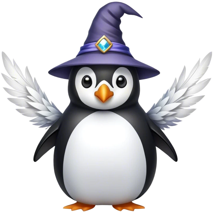 Wizard penguin  emoji