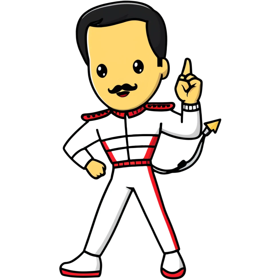 freddie mercury full body emoji
