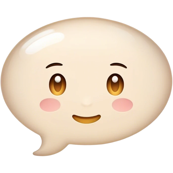 message bubble that says "?" emoji