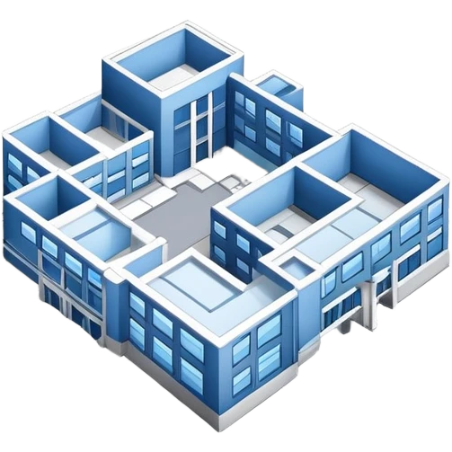 an moji of a architecture plan for a hospital emoji