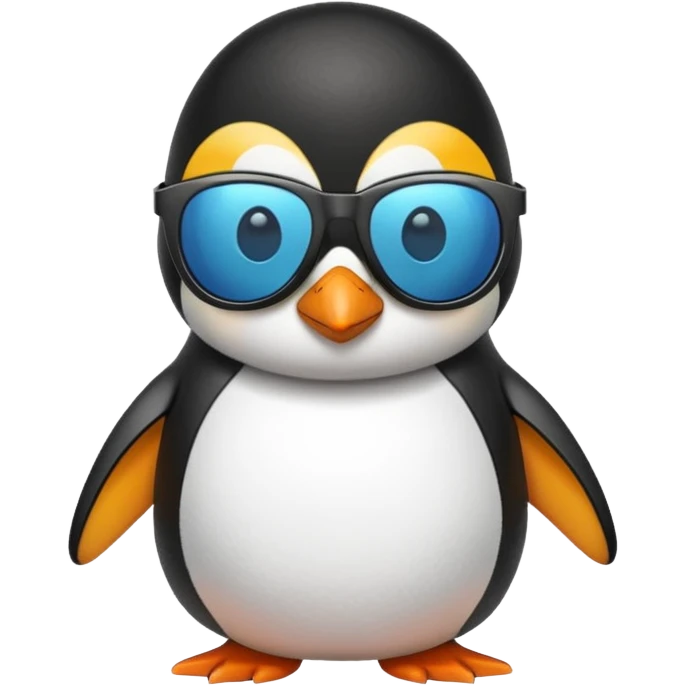 A penguin wearing sunglasses emoji