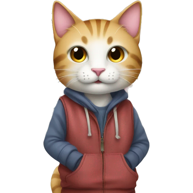 happy gay cat on a clothing shopping spree emoji