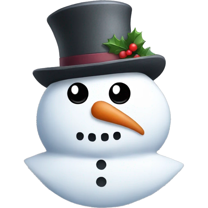 Dont wear hat snowman emoji