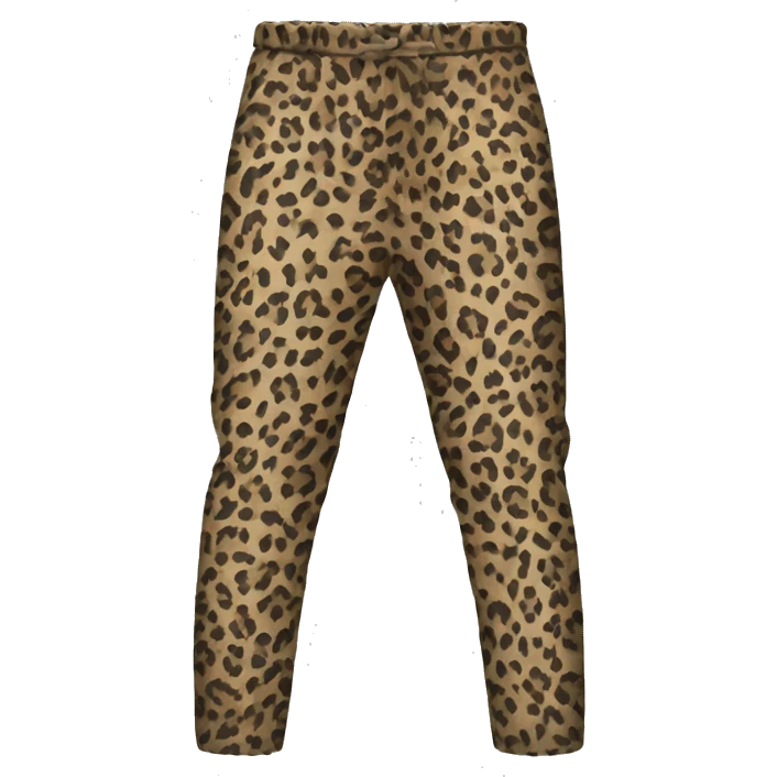 Trousers with leopard print emoji