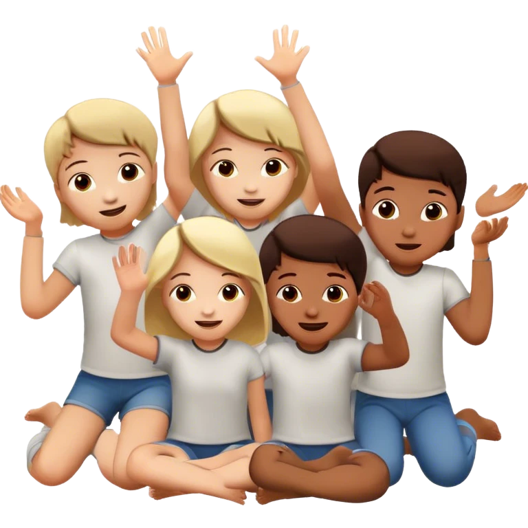 kids plaing at home emoji