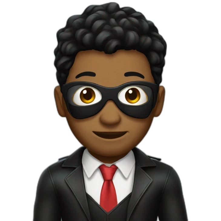 Spiderman black costume emoji